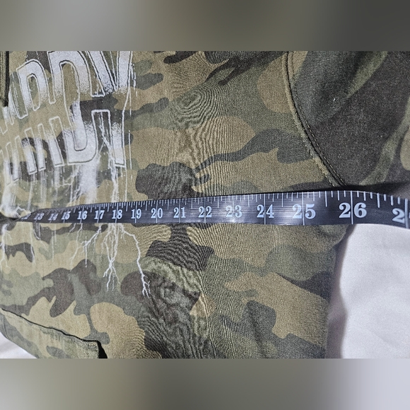 HARDY Tour Hoodie Camo Lightning Graphic Concert Merch Pullover Sweatshirt XL - Picture 6 of 7